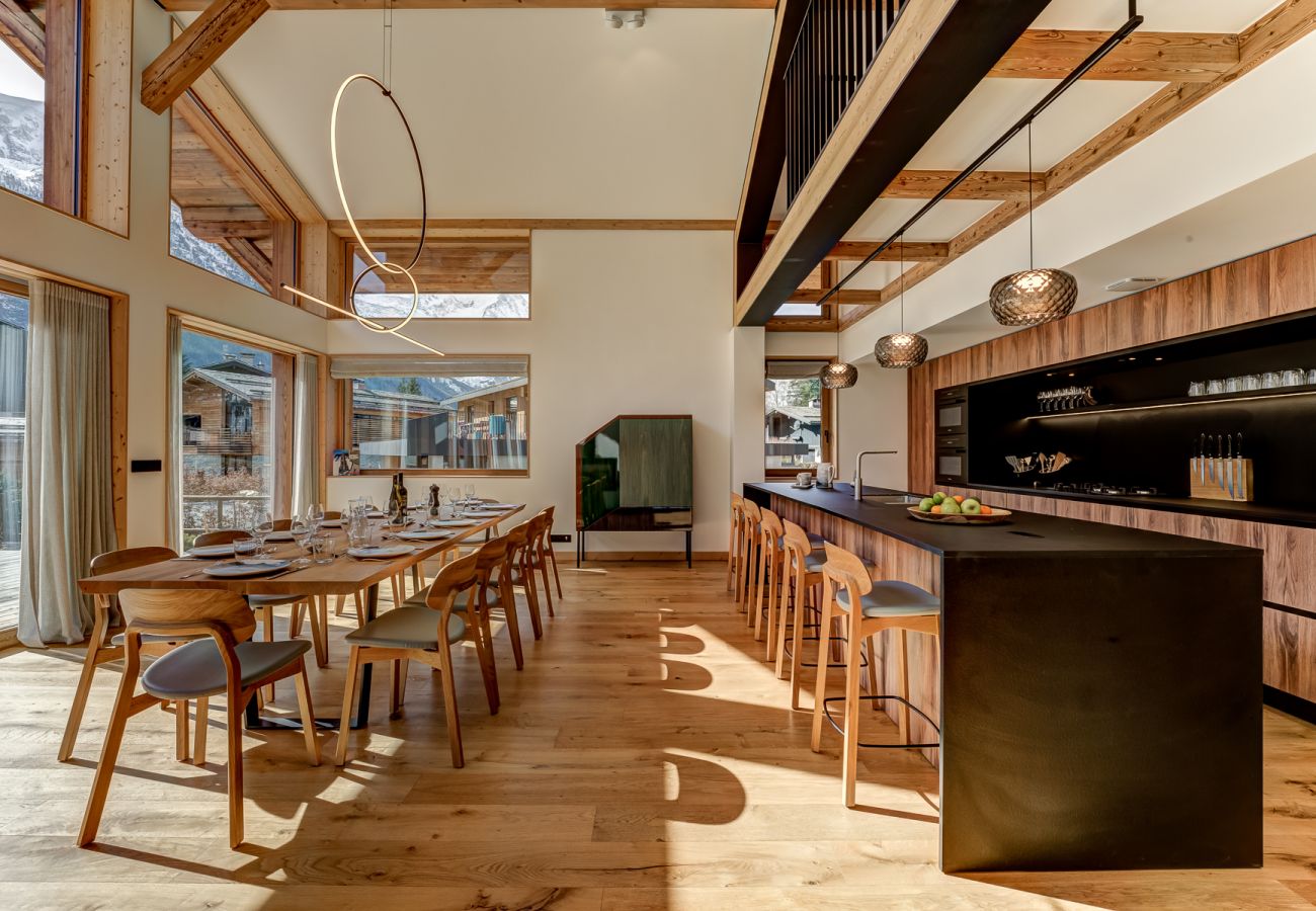 Contemporary, quality furnishings throughout Chalet les Trois Soeurs has contemporary, quality furnishings throughout