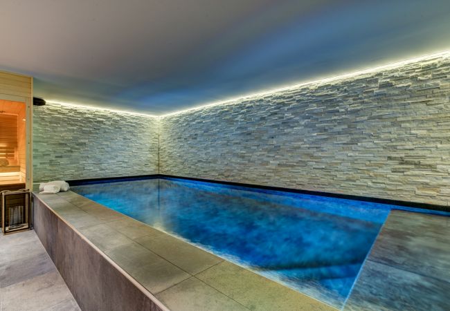 Resistance swimming pool (water temp 28°C) Chalet Black Pearl has a resistance swimming pool (water temp 28°C)